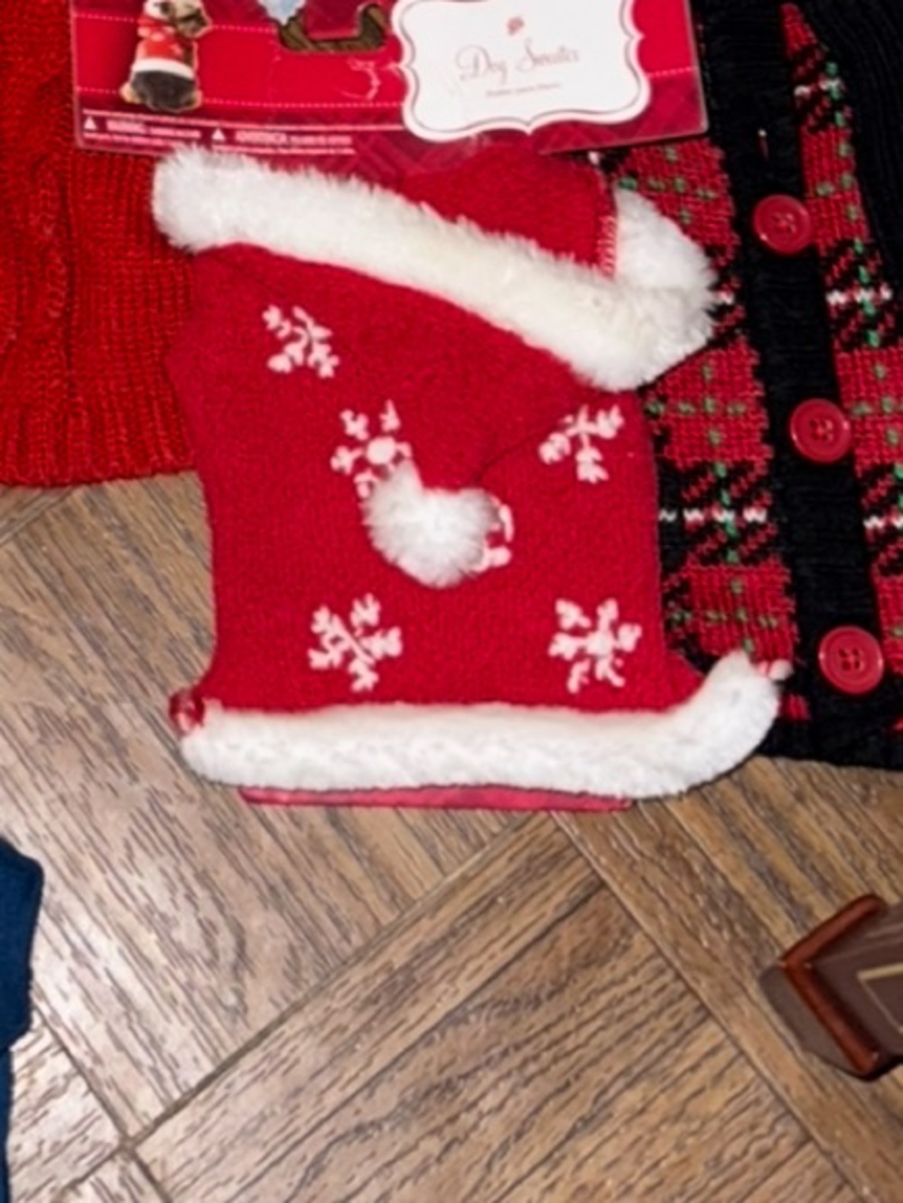 Santa Christmas costume snowflake hoodie sweater fall winter warm fuzzy cozy XXS